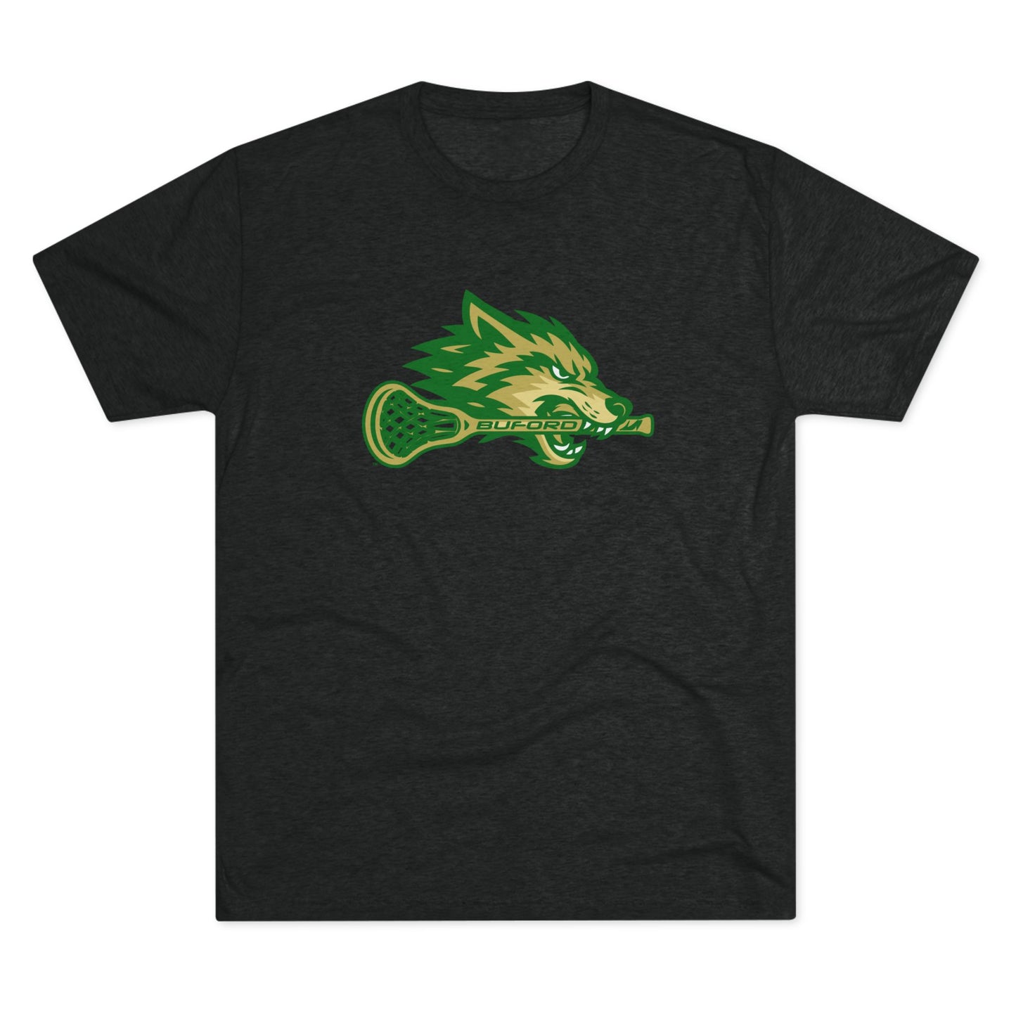The Lacrosse Wolf Tri Blend Tee