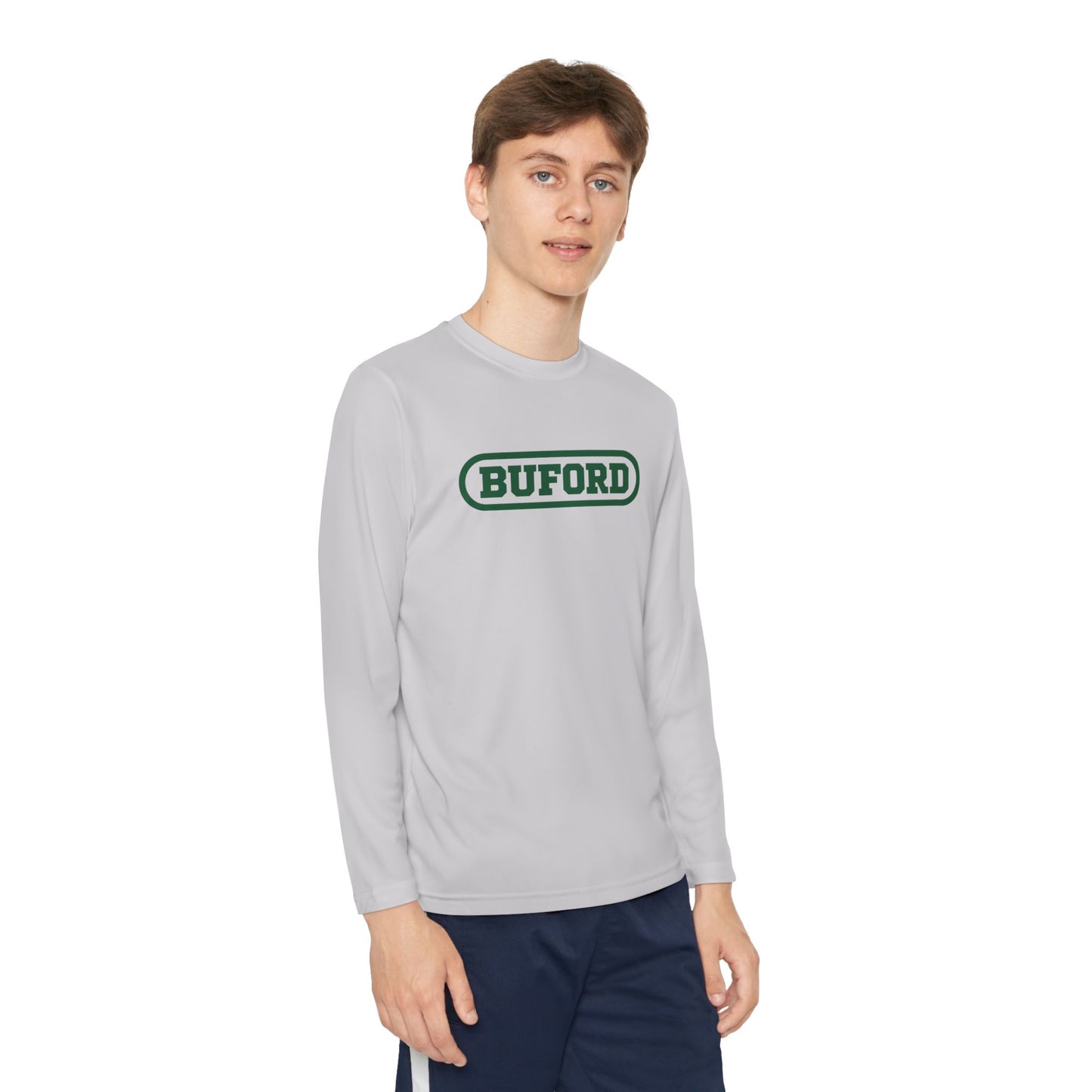 Buford Youth Long Sleeve Tee — Retro Athletic Logo