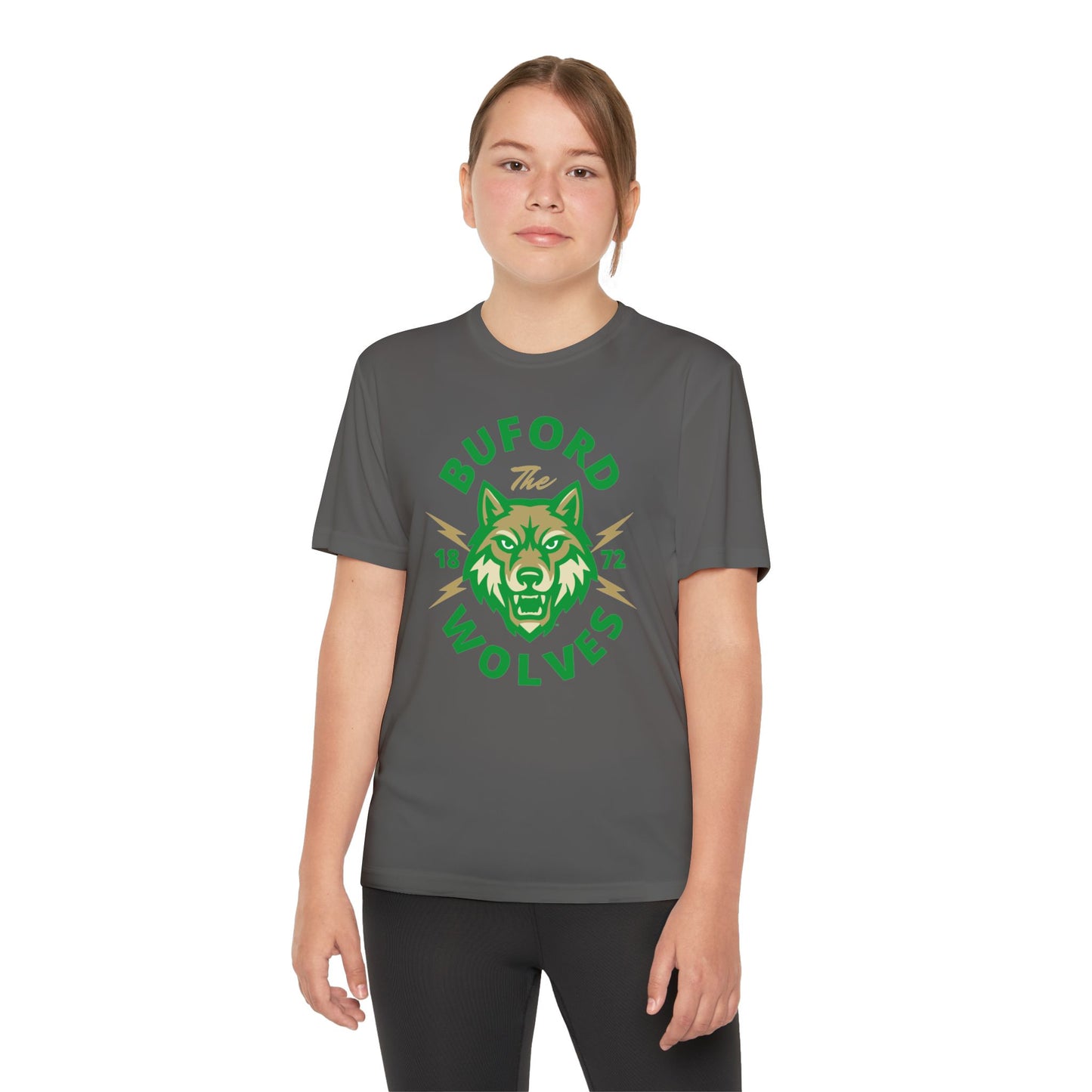 Youth Competitor Tee - Buford Wolves T-Shirt for Champs, Team Spirit Wear, Sports Events, School Pride, Gift for Young Athletes