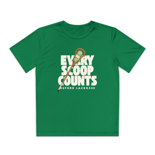 Every Scoop Counts Youth Sport Tek Tee