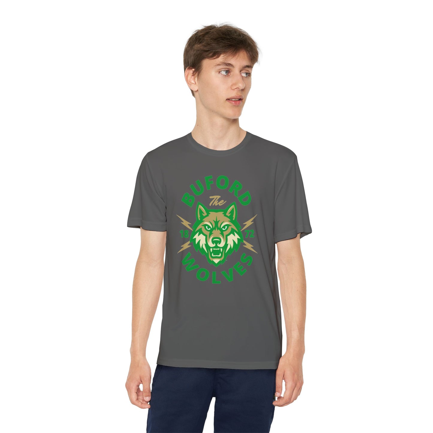 Youth Competitor Tee - Buford Wolves T-Shirt for Champs, Team Spirit Wear, Sports Events, School Pride, Gift for Young Athletes