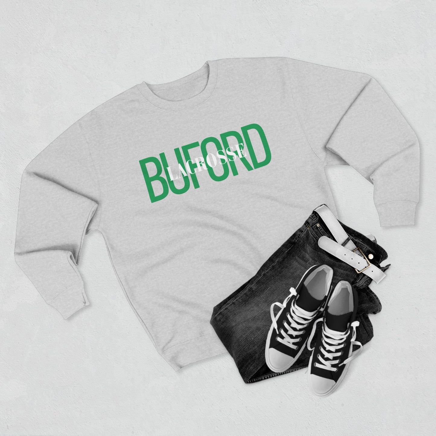 Buford Lacrosse Overlay Crewneck Sweatshirt