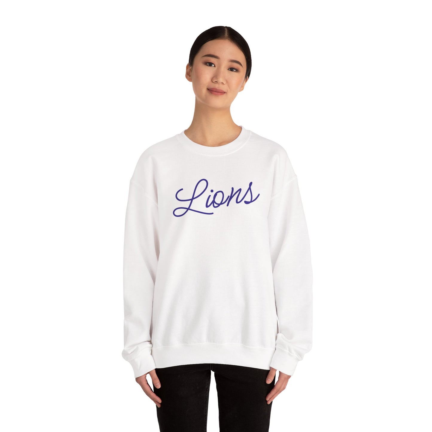 Lions Script Crewneck Sweatshirt