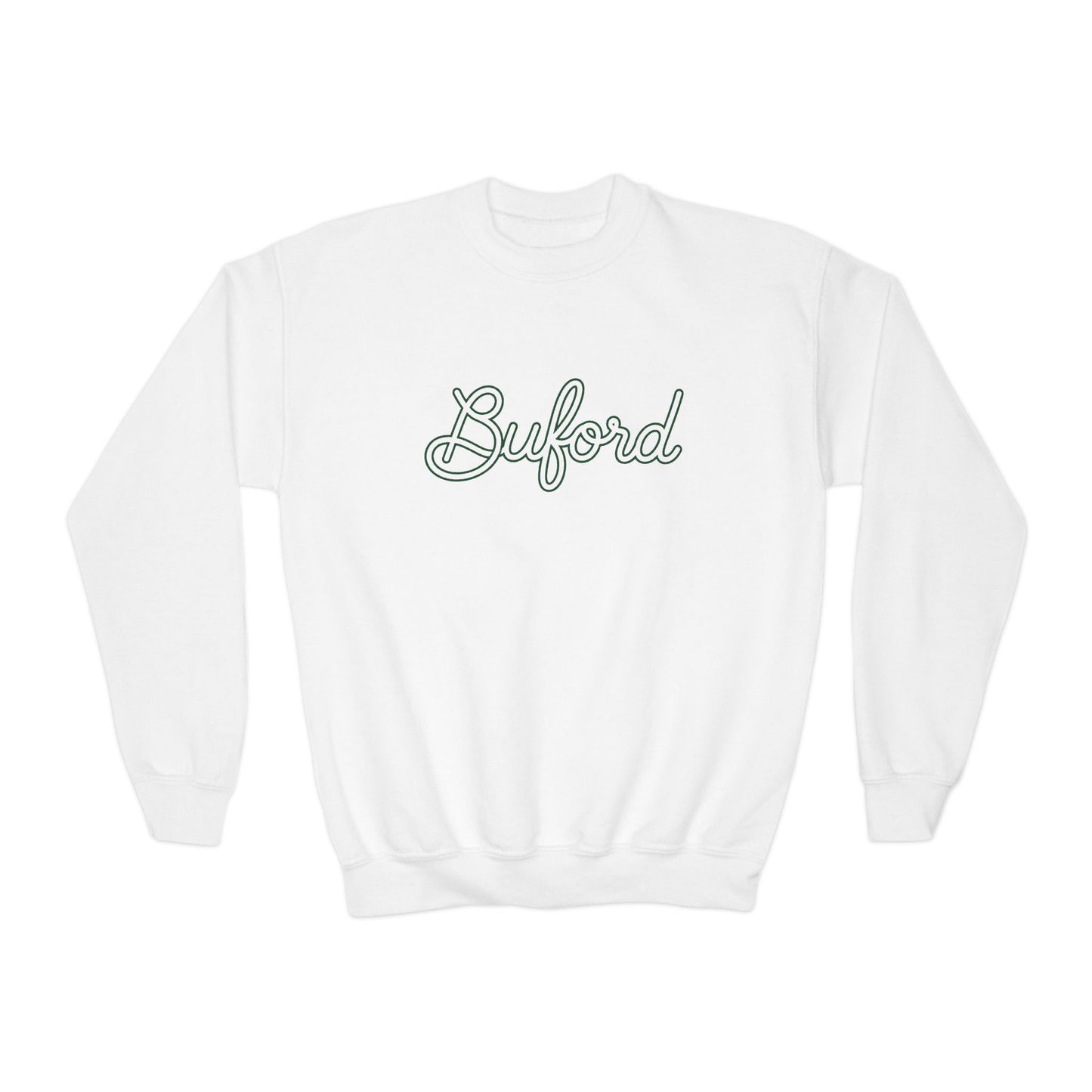 Buford New Script Youth Crewneck