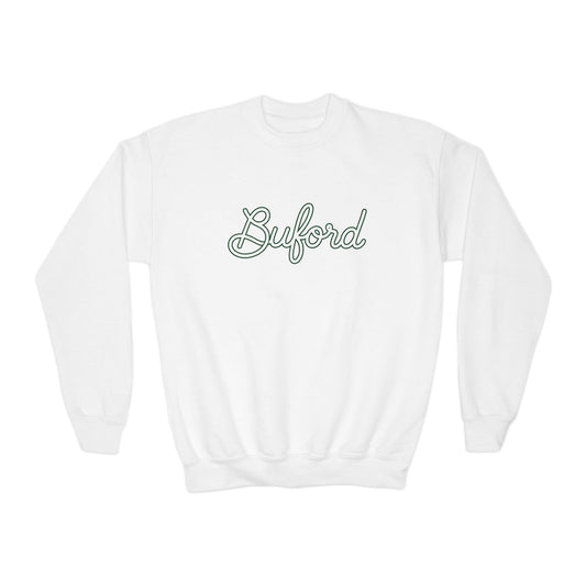 Buford New Script Youth Crewneck