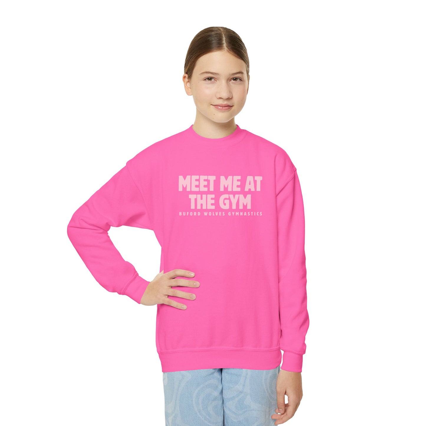 Meet Me at the Gym Youth Crewneck - Gymnastics