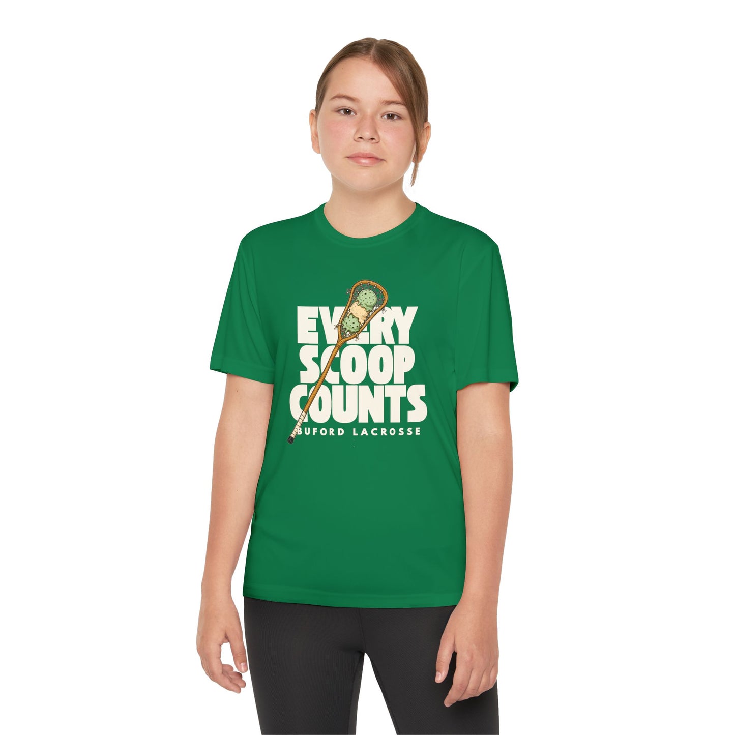 Every Scoop Counts Youth Sport Tek Tee
