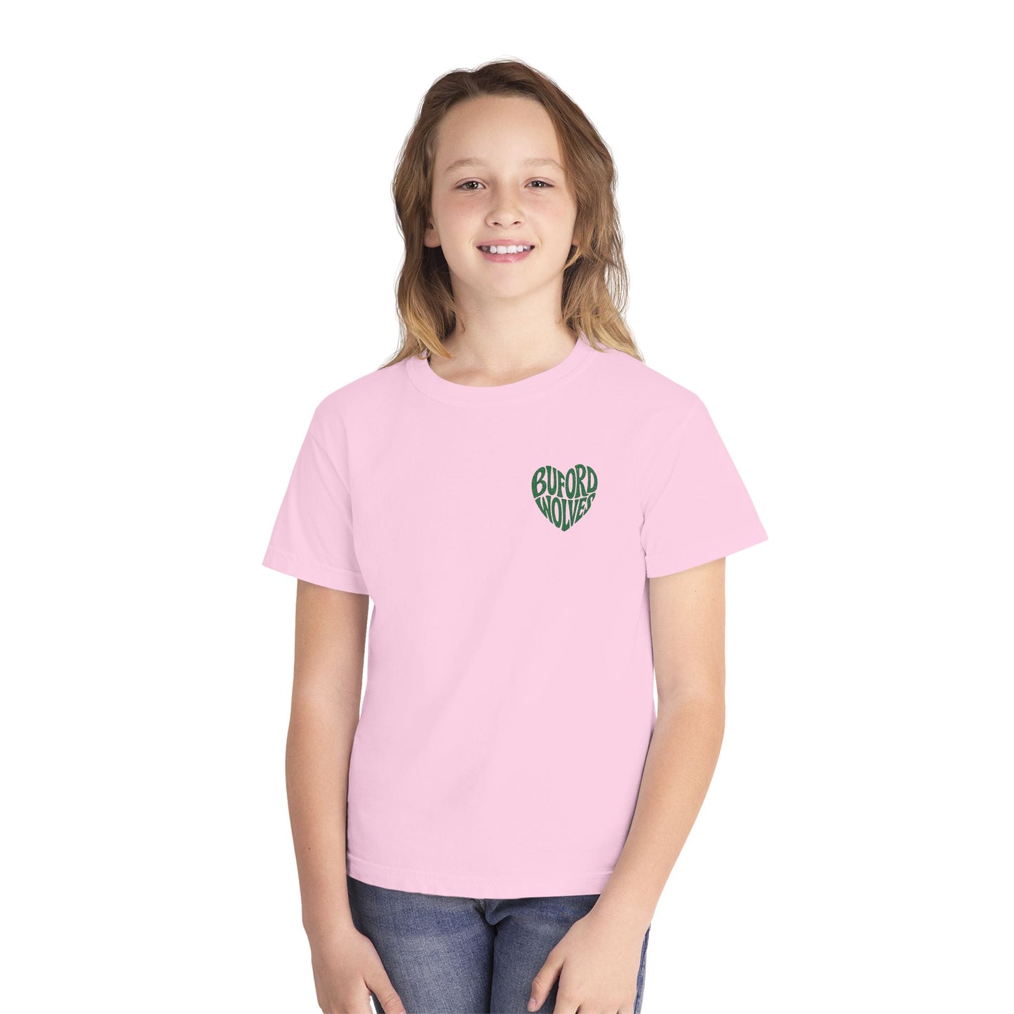 Buford Wolves Heart Youth Tee