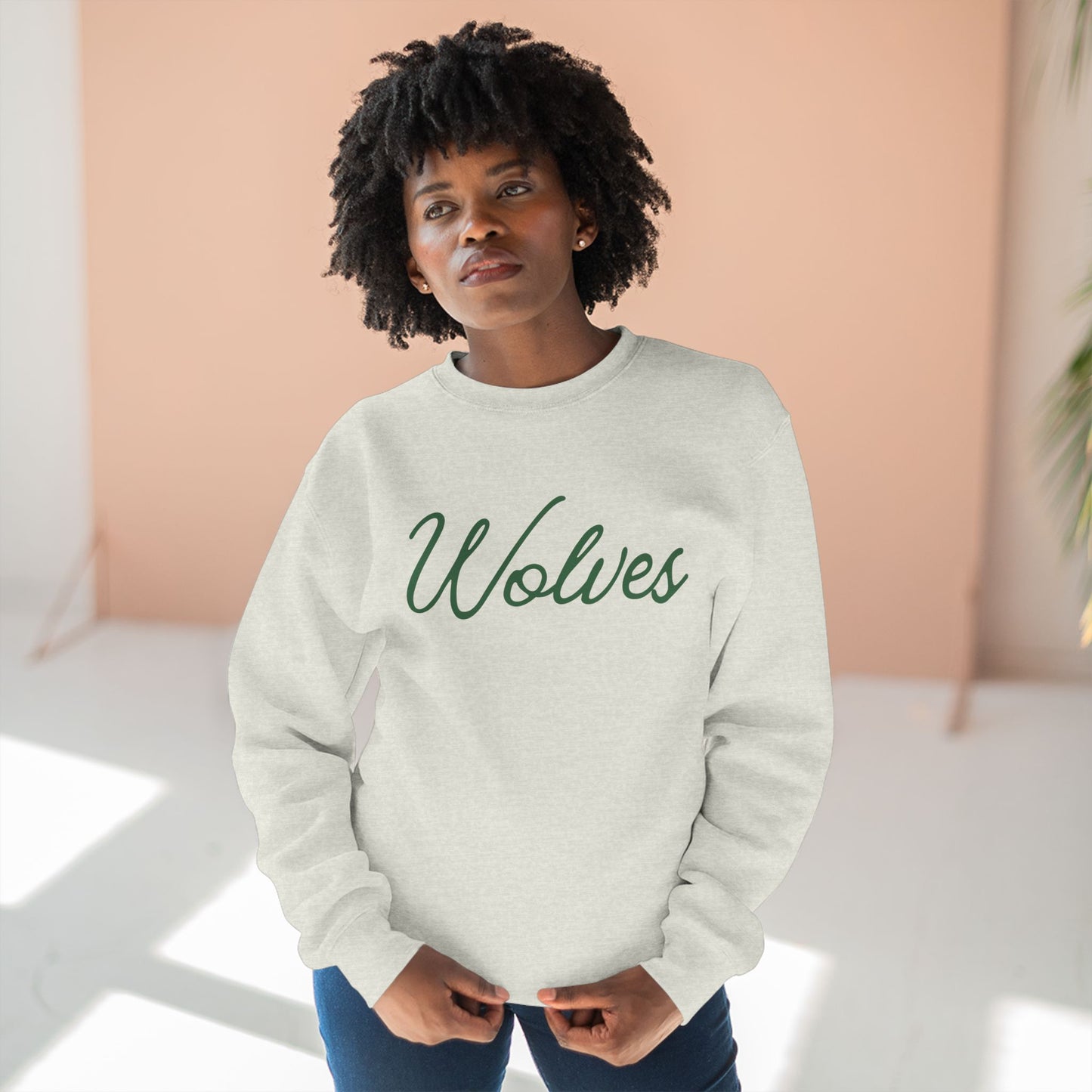Wolves Script Crewneck Sweatshirt