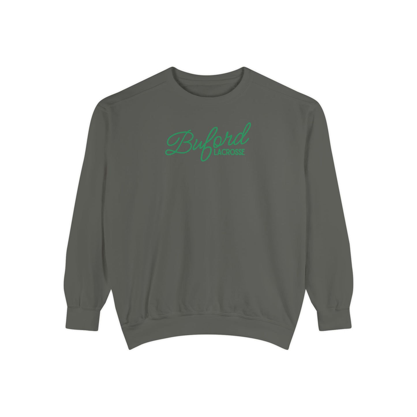 Adult Lacrosse Script Garment-Dyed Sweatshirt