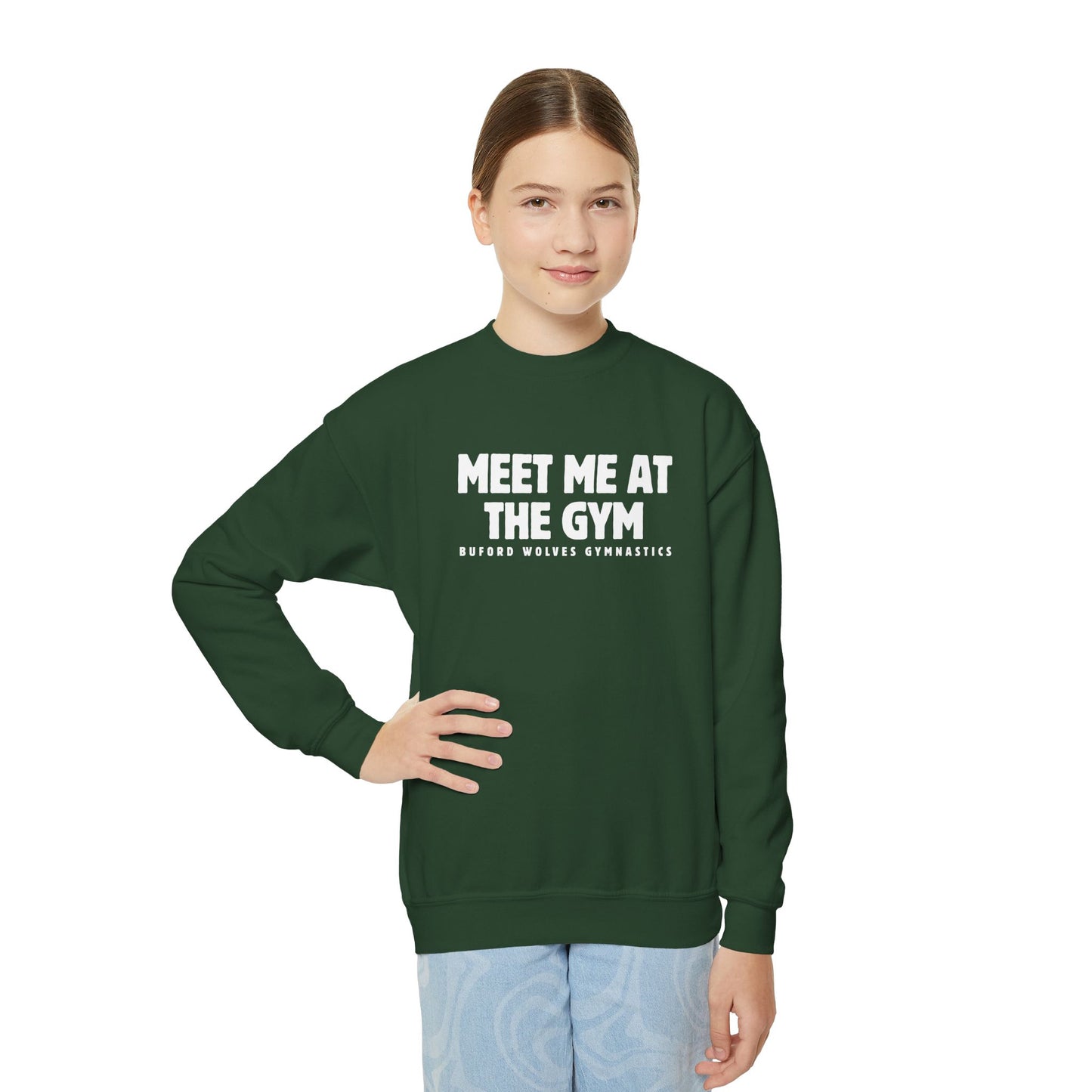 Meet Me at the Gym Youth Crewneck - Gymnastics