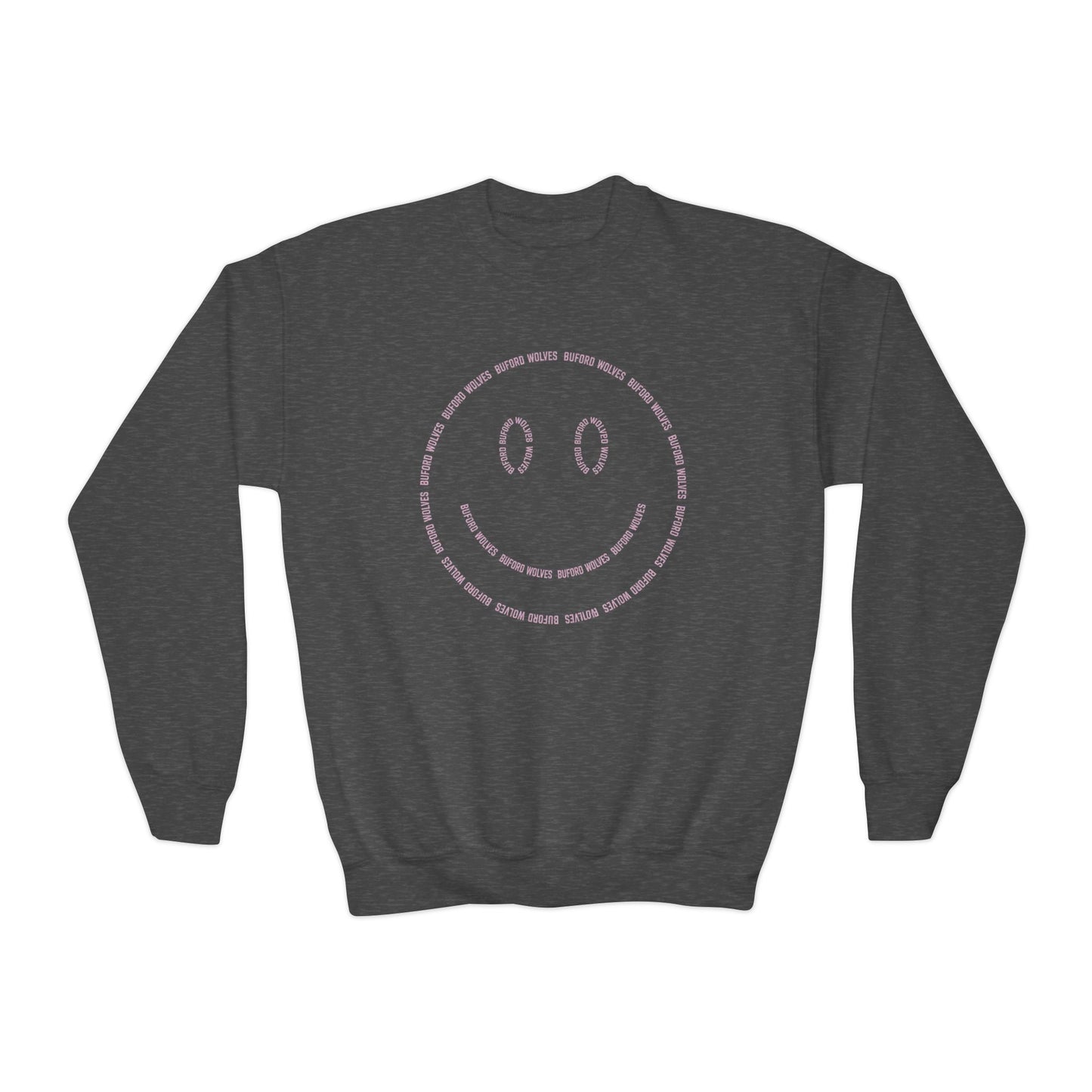 Smiley Face Youth Crewneck Sweatshirt