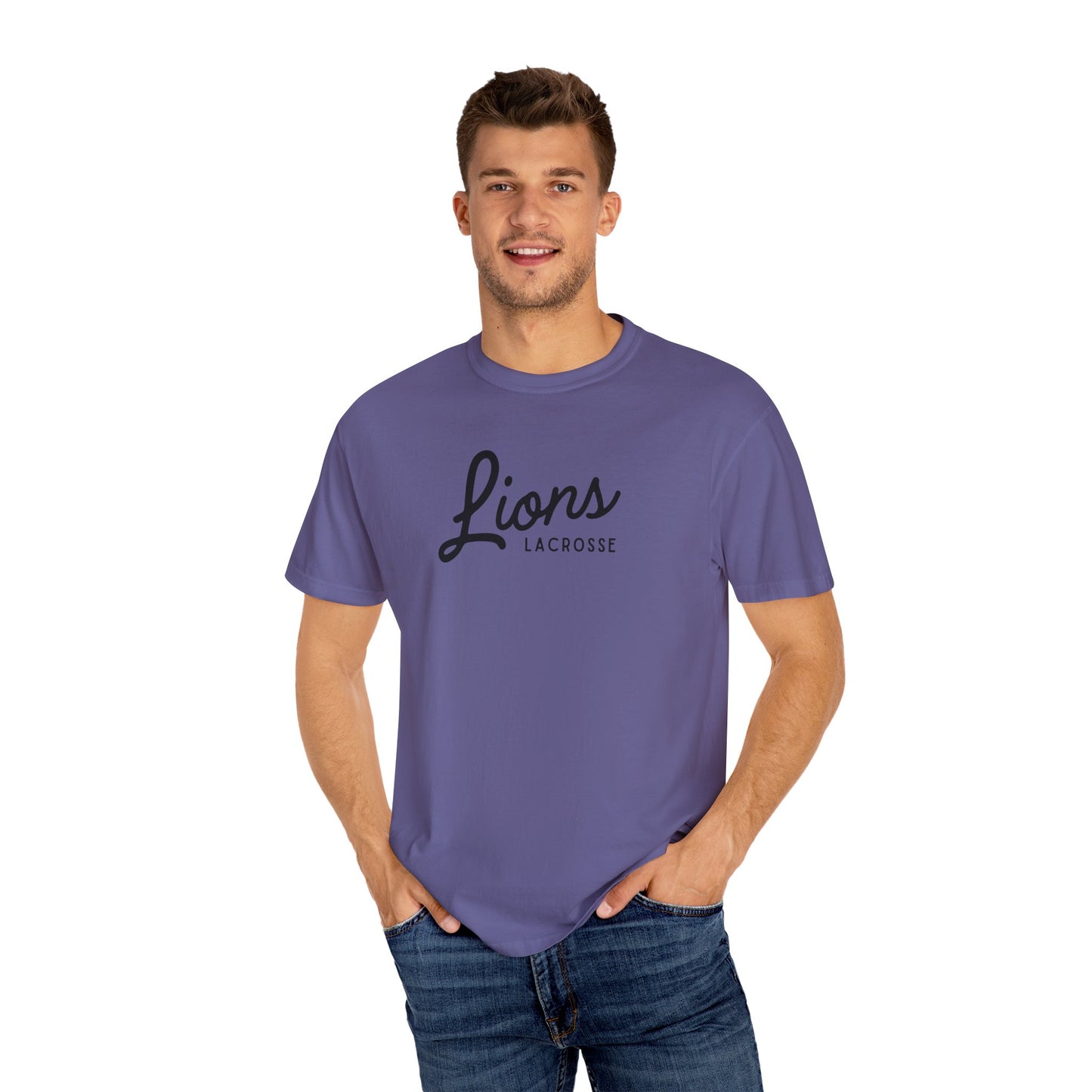 Lions Lacrosse Unisex Garment-Dyed T-Shirt