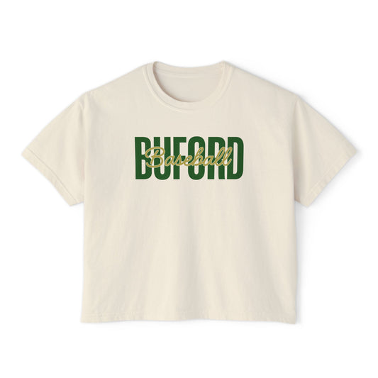 Buford Baseball Stacked Boxy Tee