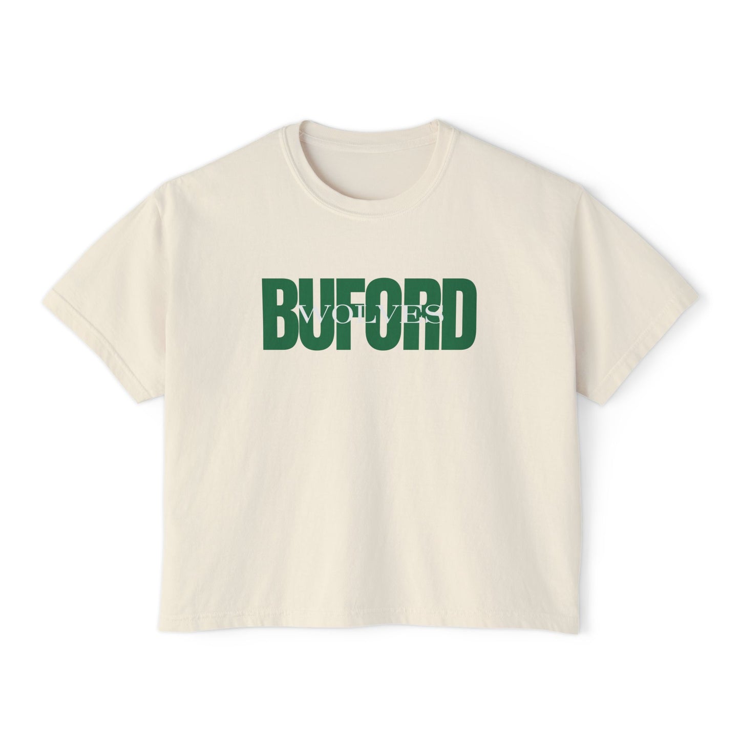 Buford Wolves Boxy Overlay Tee