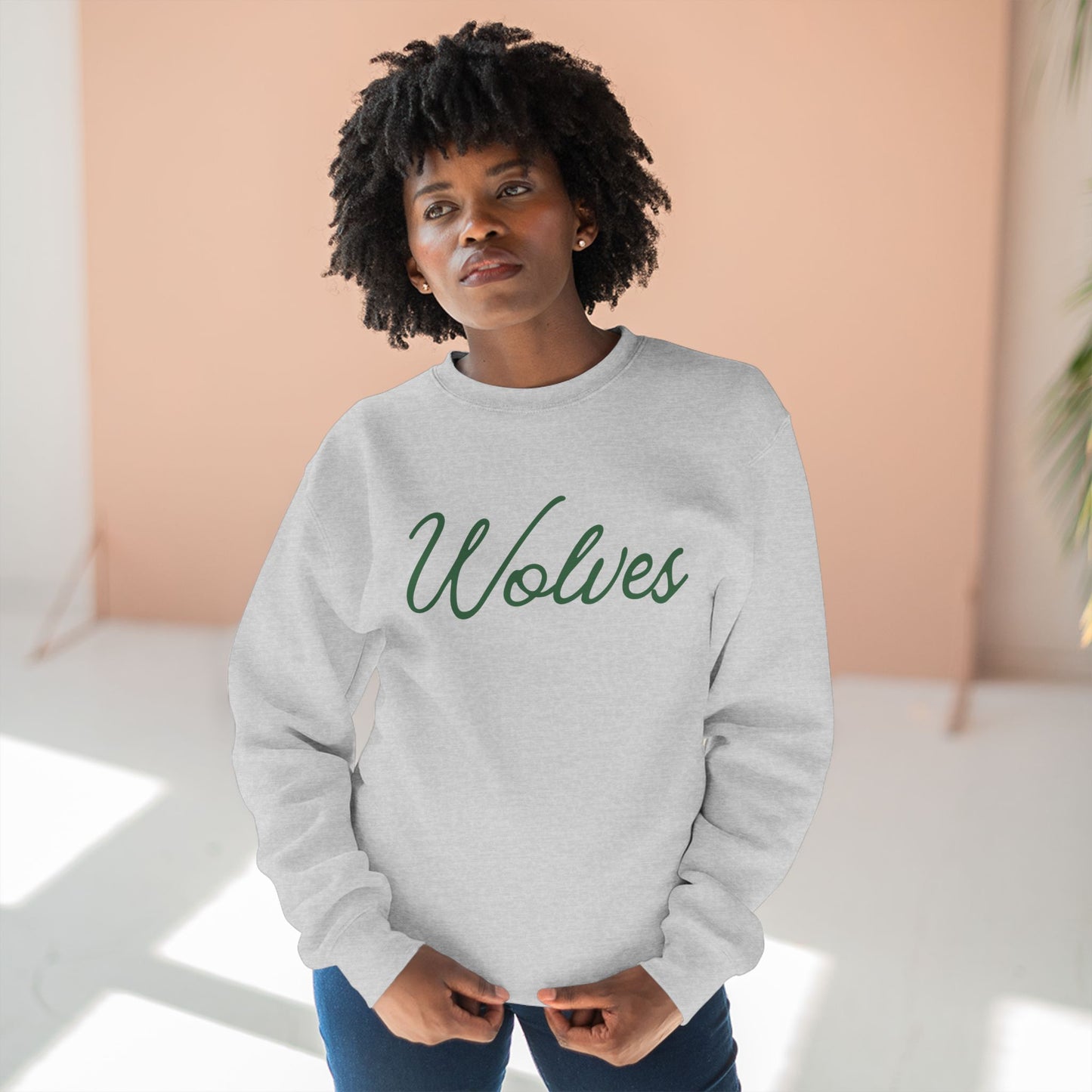 Wolves Script Crewneck Sweatshirt