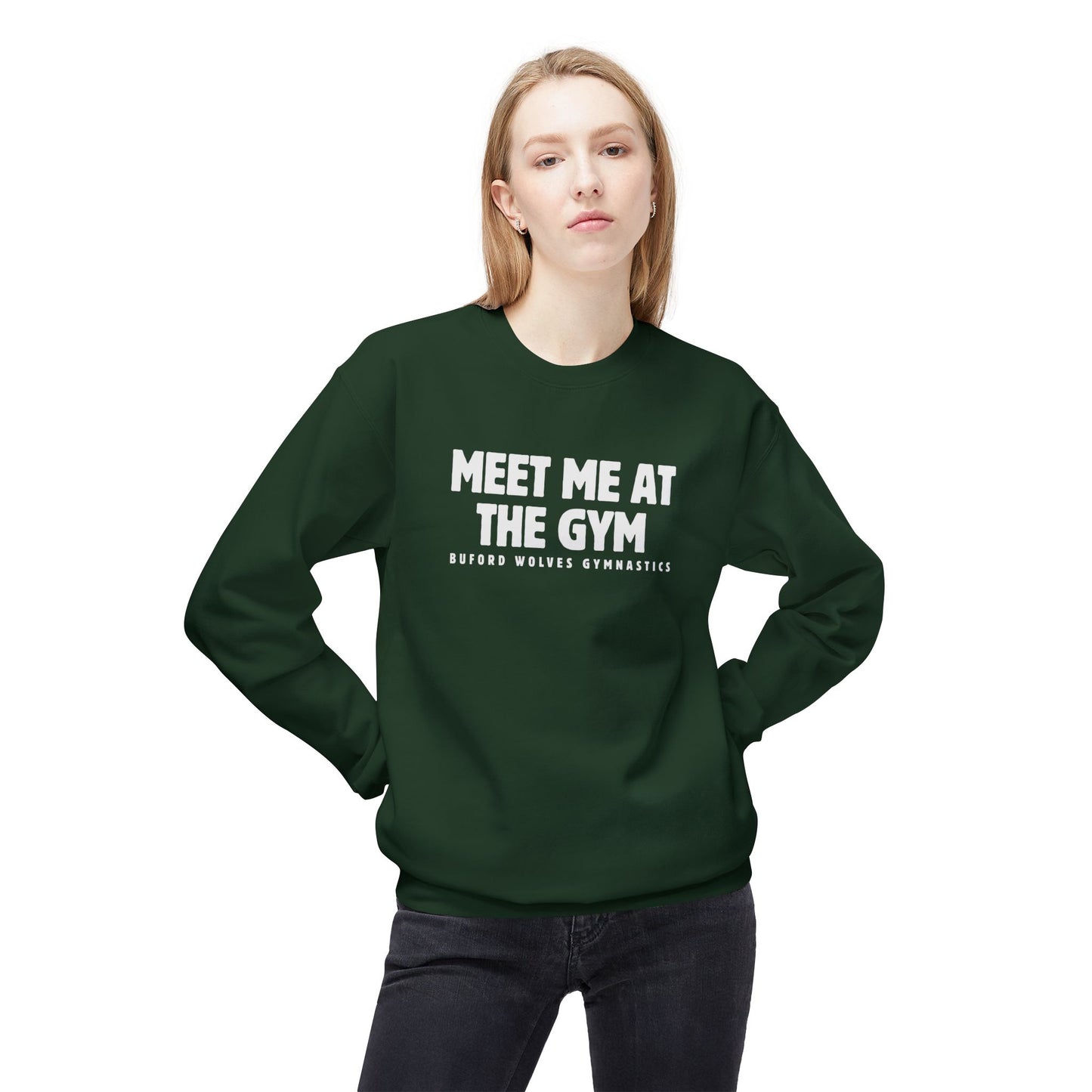 Meet Me At The Gym Adult Crewneck Sweatshirt