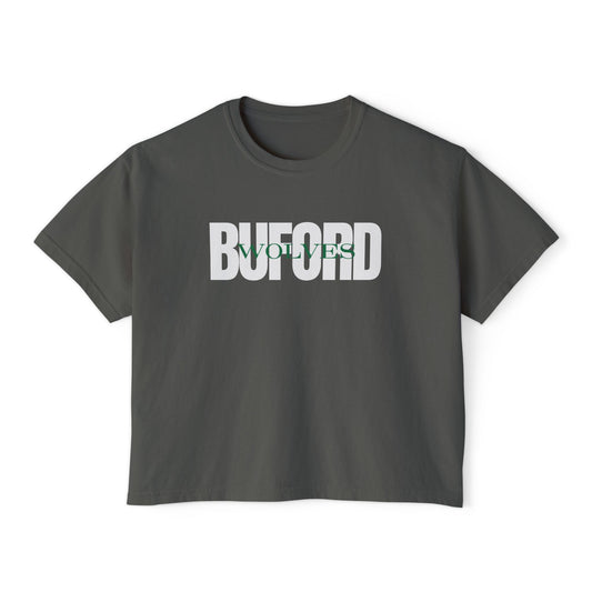 Buford Wolves Boxy Overlay Tee