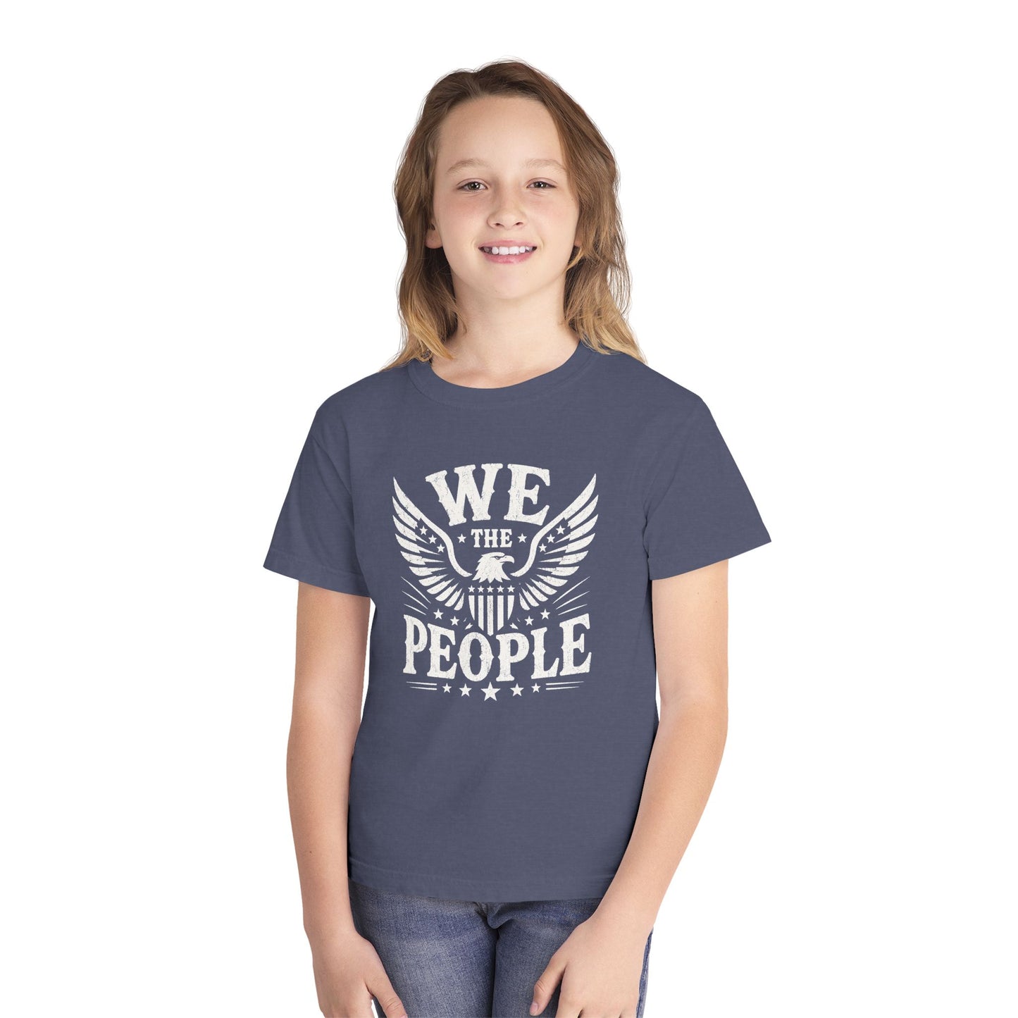 We The People Youth Tee — Patriotic Eagle Youth T-Shirt