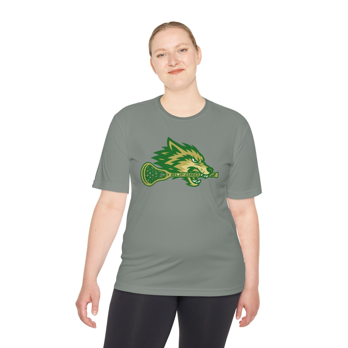 Lacrosse Wolf Adult Sport Tek Tee