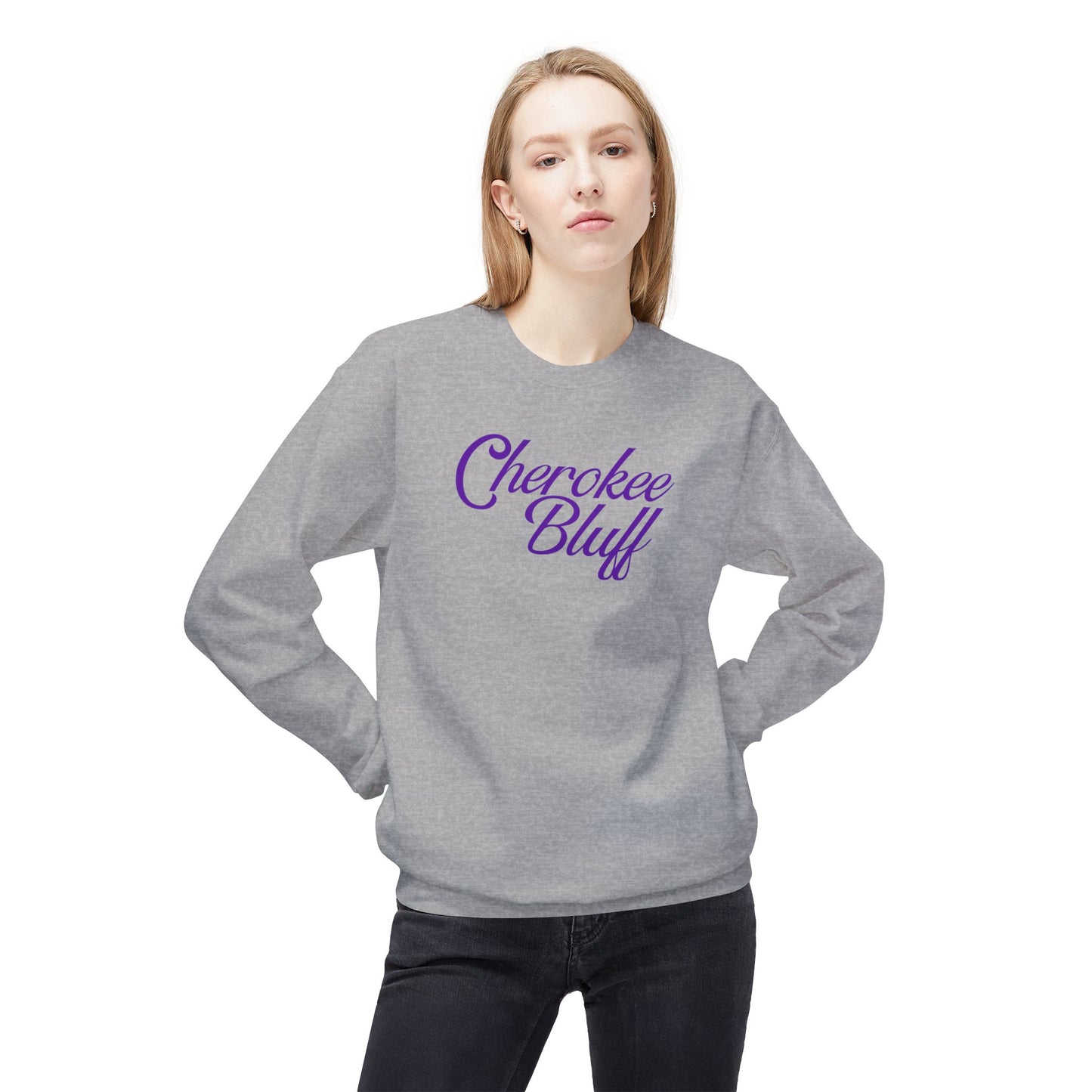 Cherokee Bluff Script Crewneck Sweatshirt