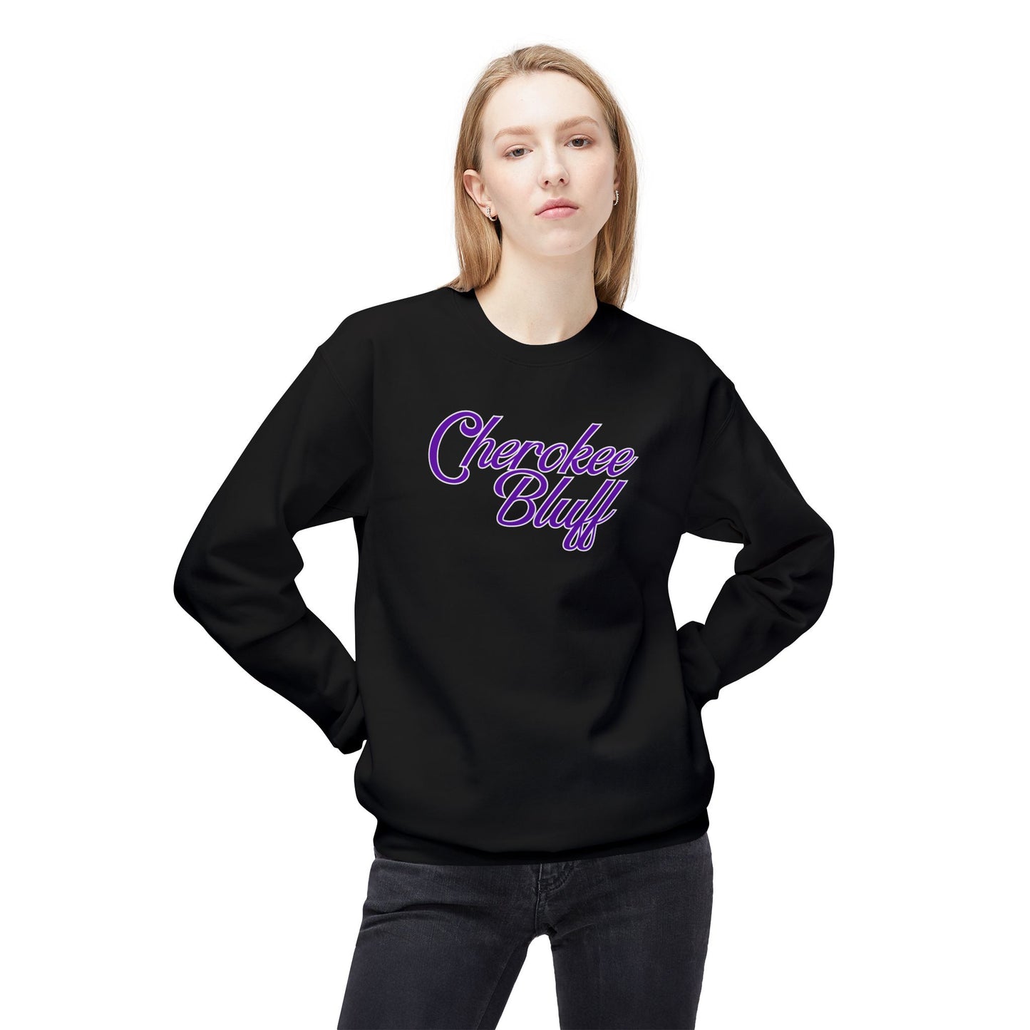 Cherokee Bluff Script Crewneck Sweatshirt