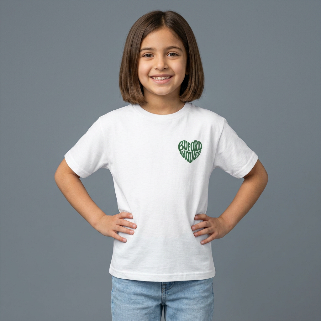 Buford Wolves Heart Youth Tee