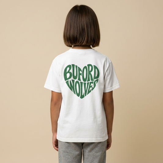 Buford Wolves Heart Youth Tee