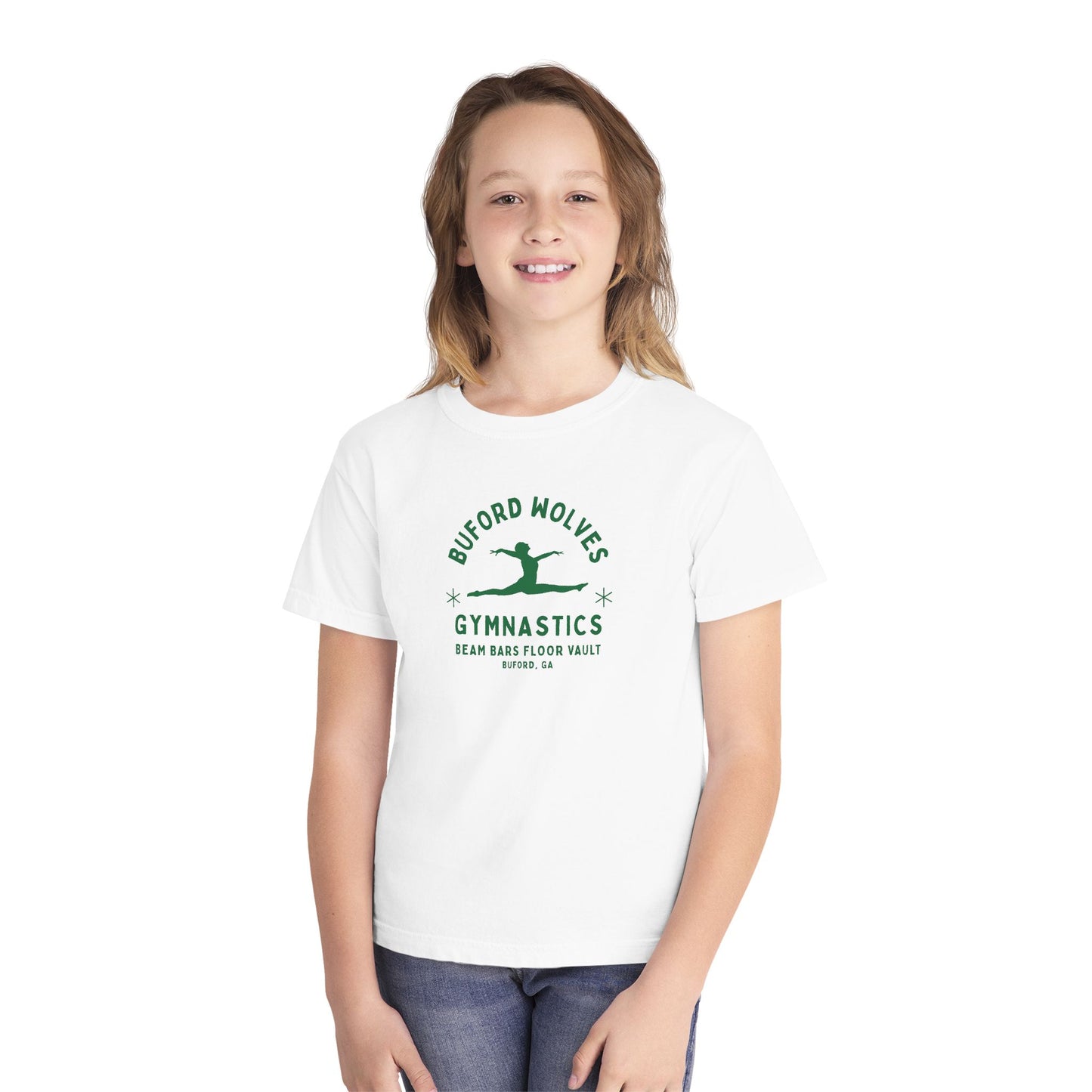 Buford Gymnastics Youth Comfort Colors Tee