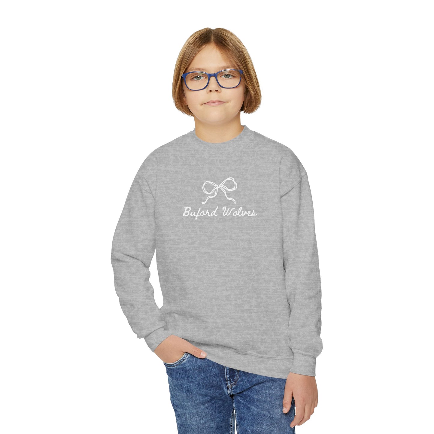 Buford Bow Youth Crewneck Sweatshirt