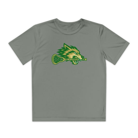 Youth Lacrosse Wolf Tee Sport Tek