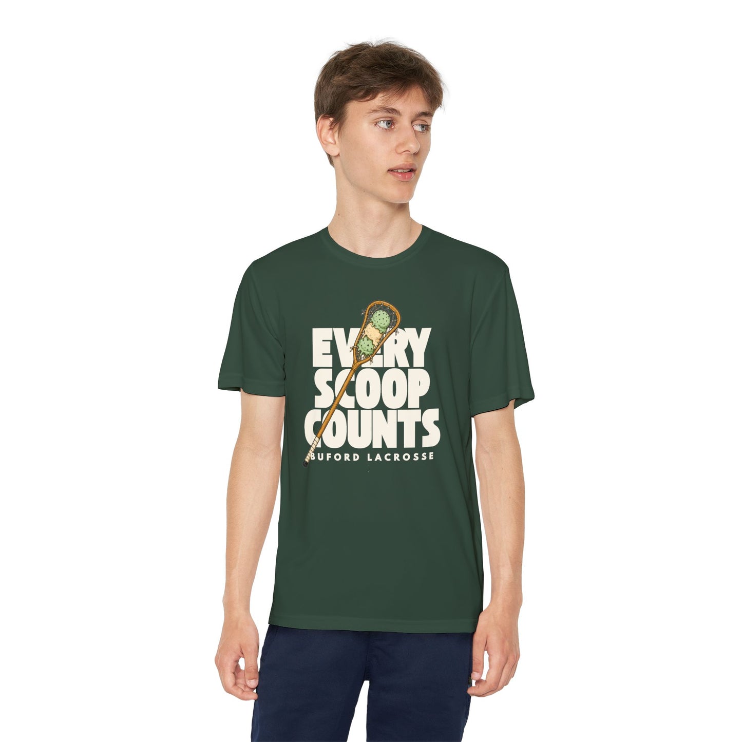 Every Scoop Counts Youth Sport Tek Tee