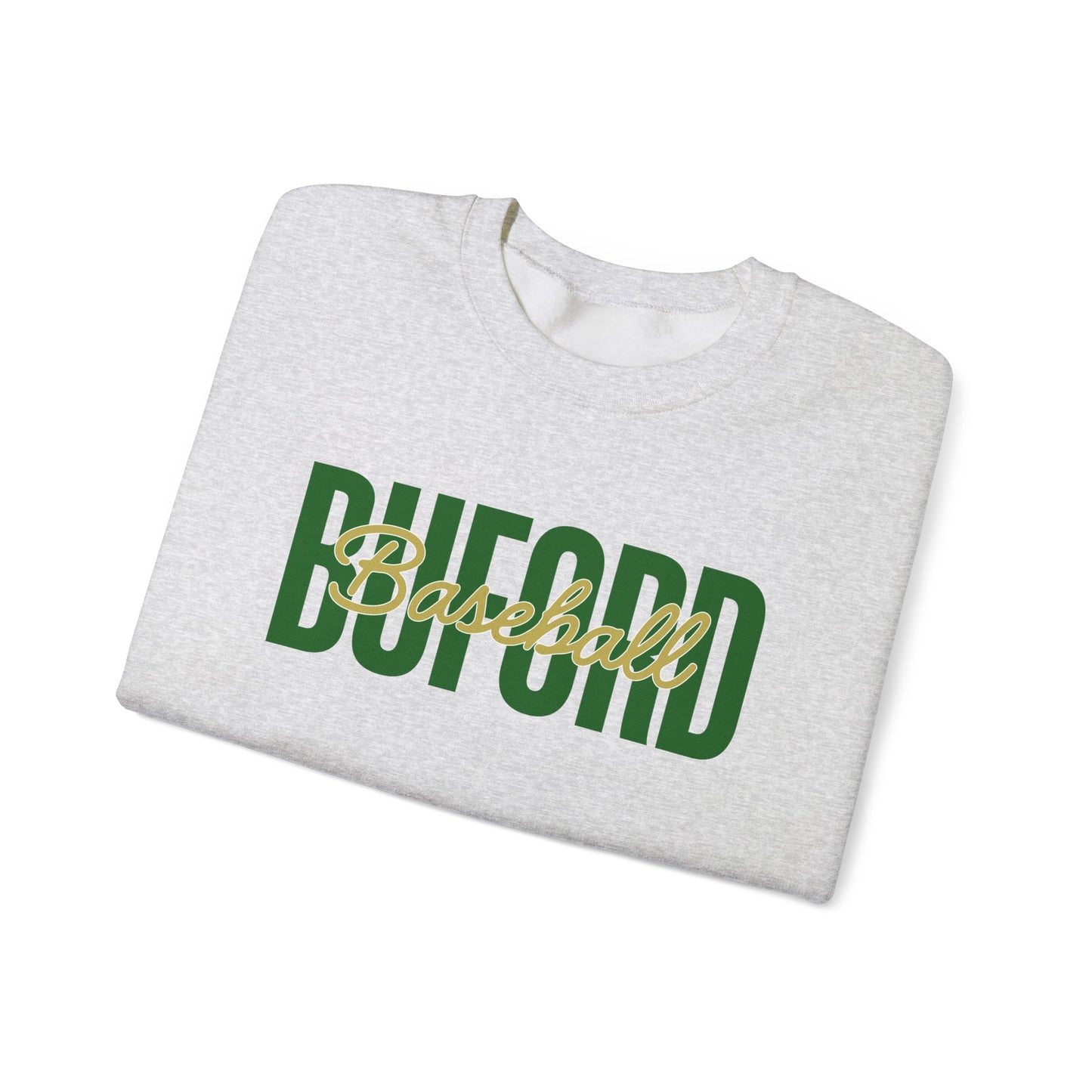 Buford Baseball Stacked Crewneck Sweatshirt