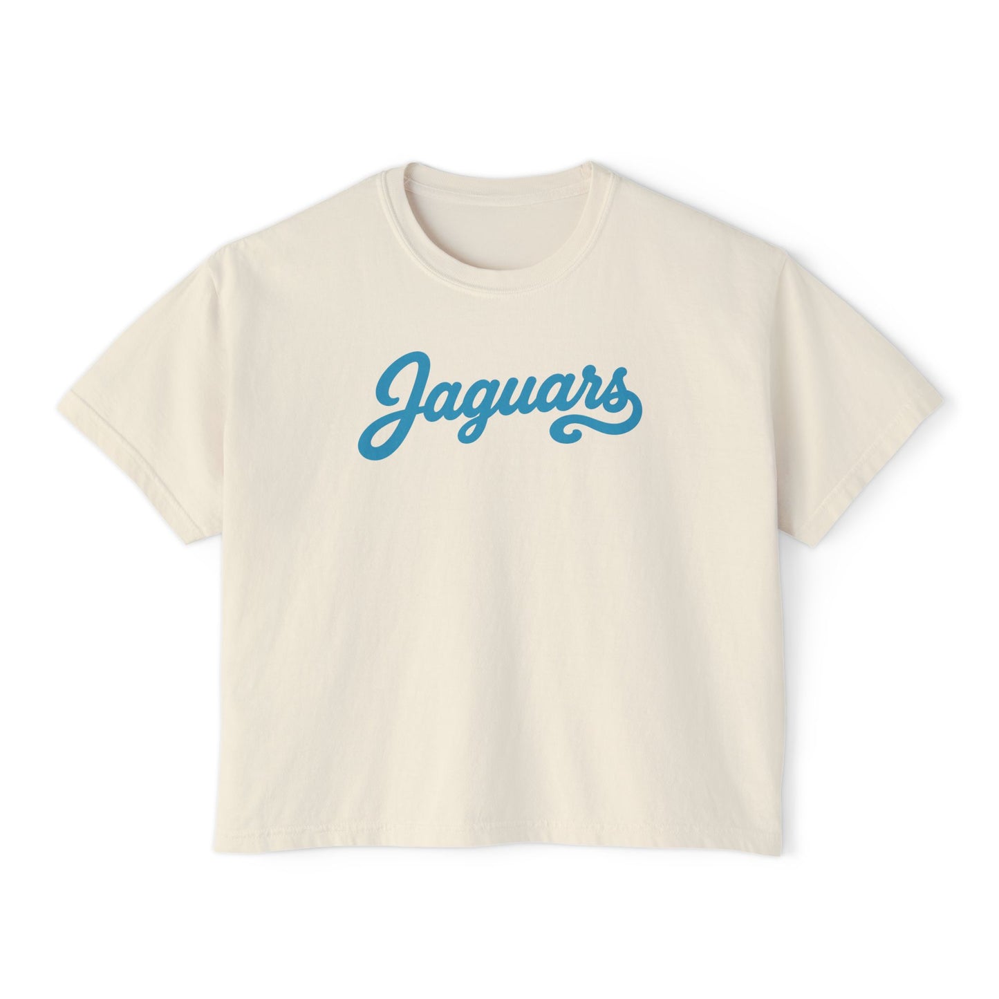 Retro Jaguars Script Women's Boxy Tee