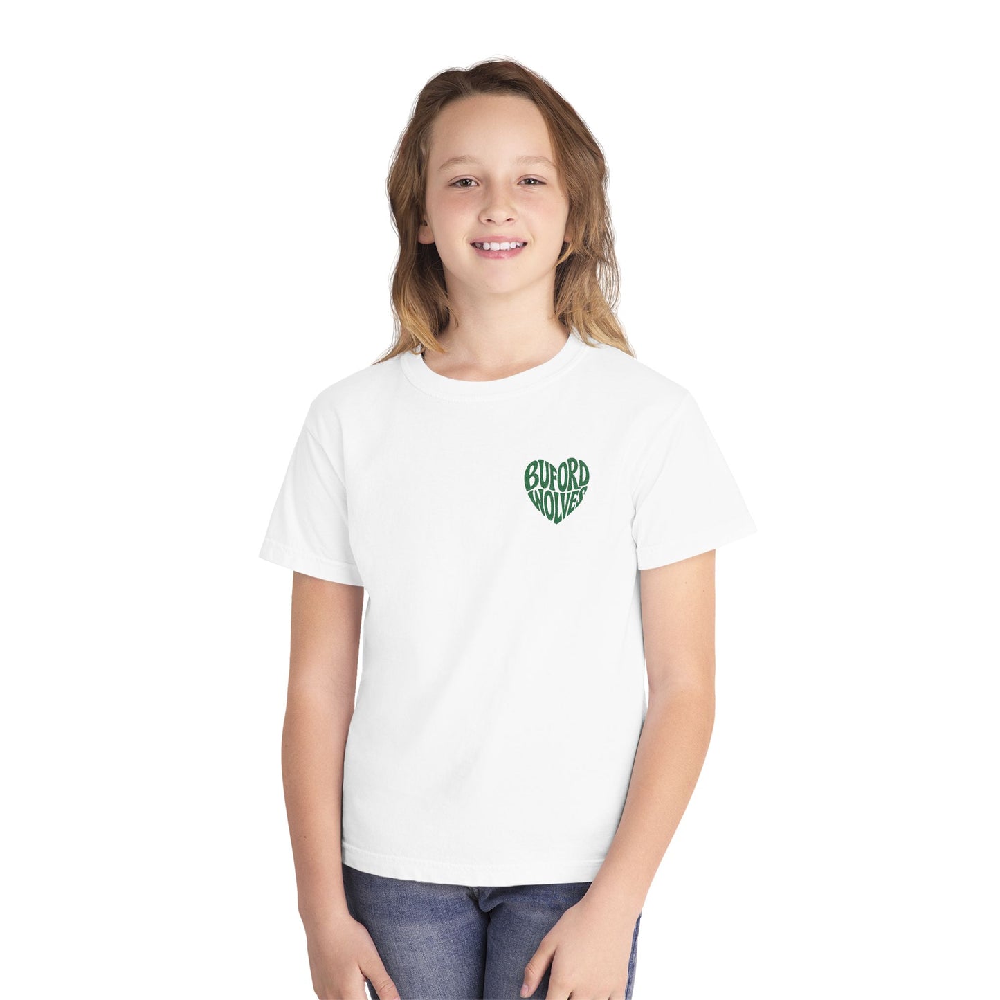 Buford Wolves Heart Youth Tee