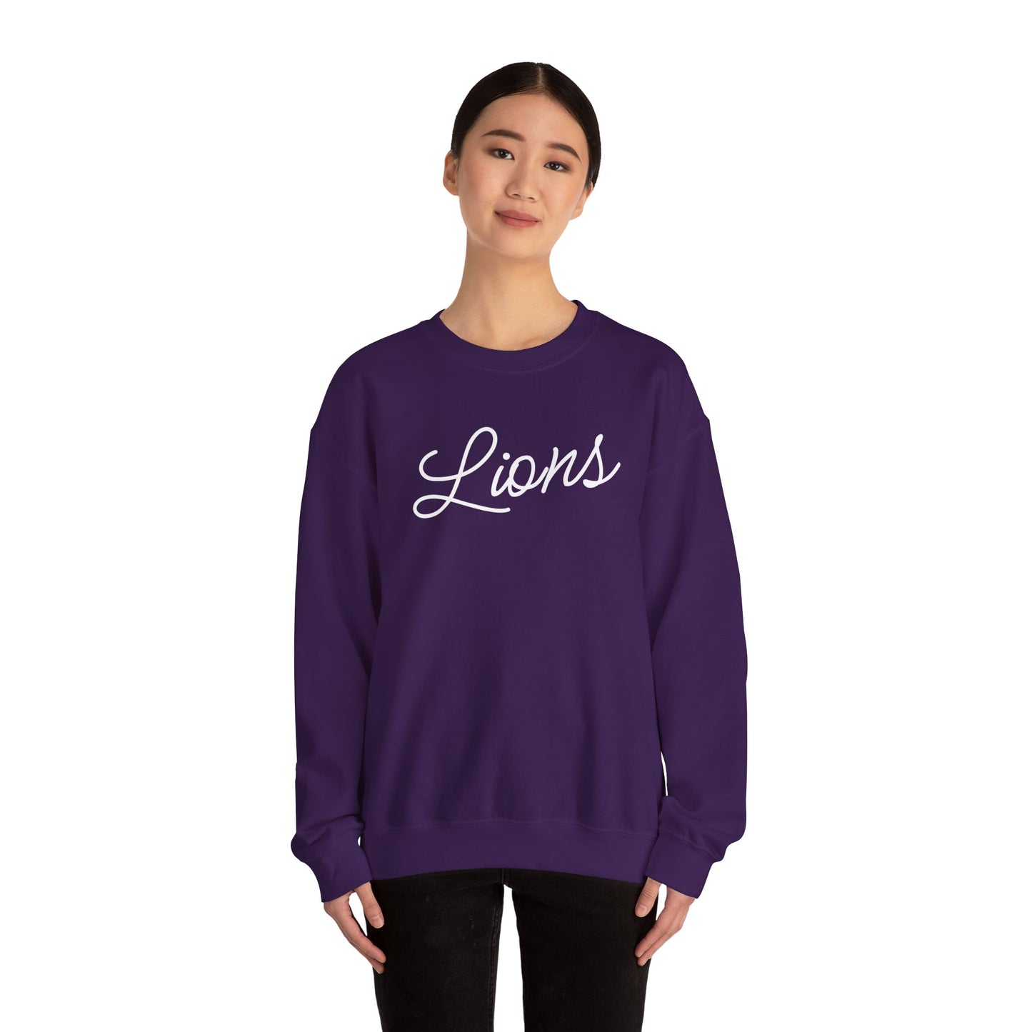 Lions Script Crewneck Sweatshirt
