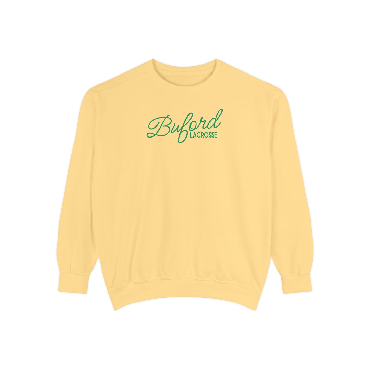 Adult Lacrosse Script Garment-Dyed Sweatshirt