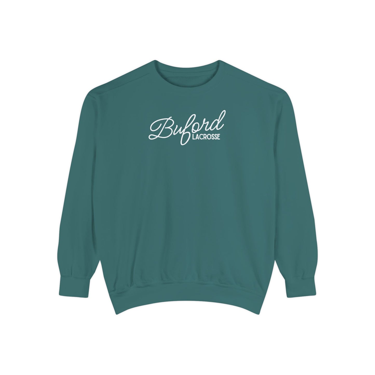Adult Lacrosse Script Garment-Dyed Sweatshirt