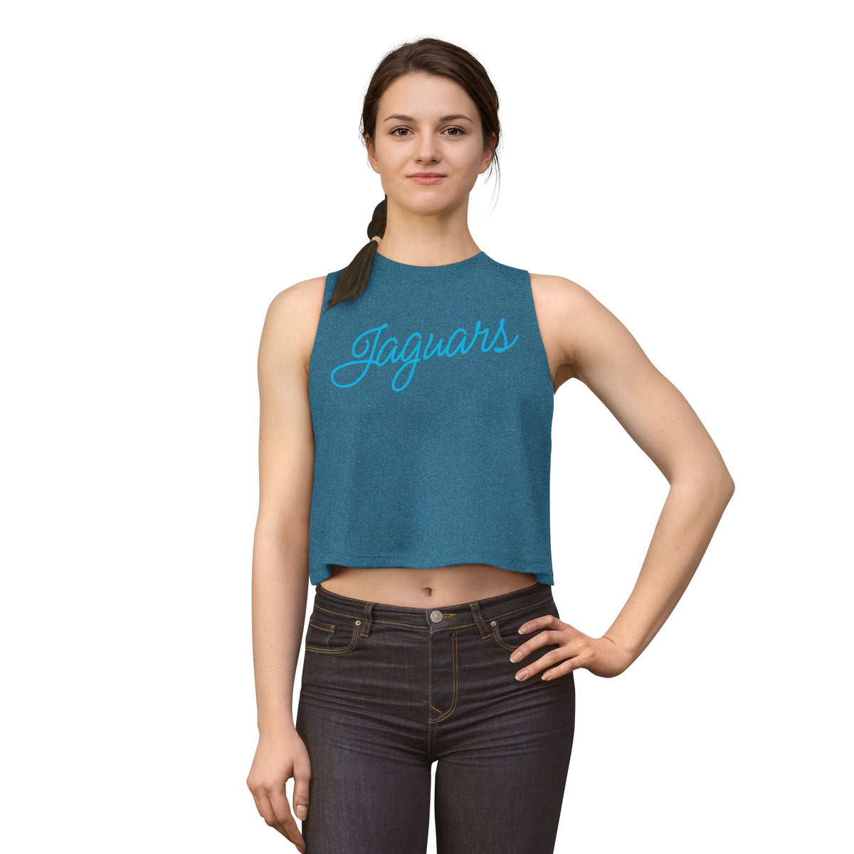Jaguars Script Crop Top
