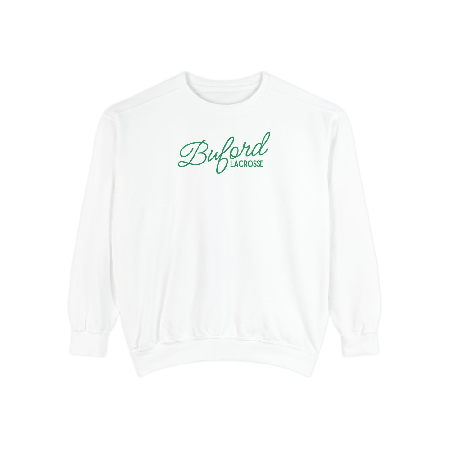Adult Lacrosse Script Garment-Dyed Sweatshirt