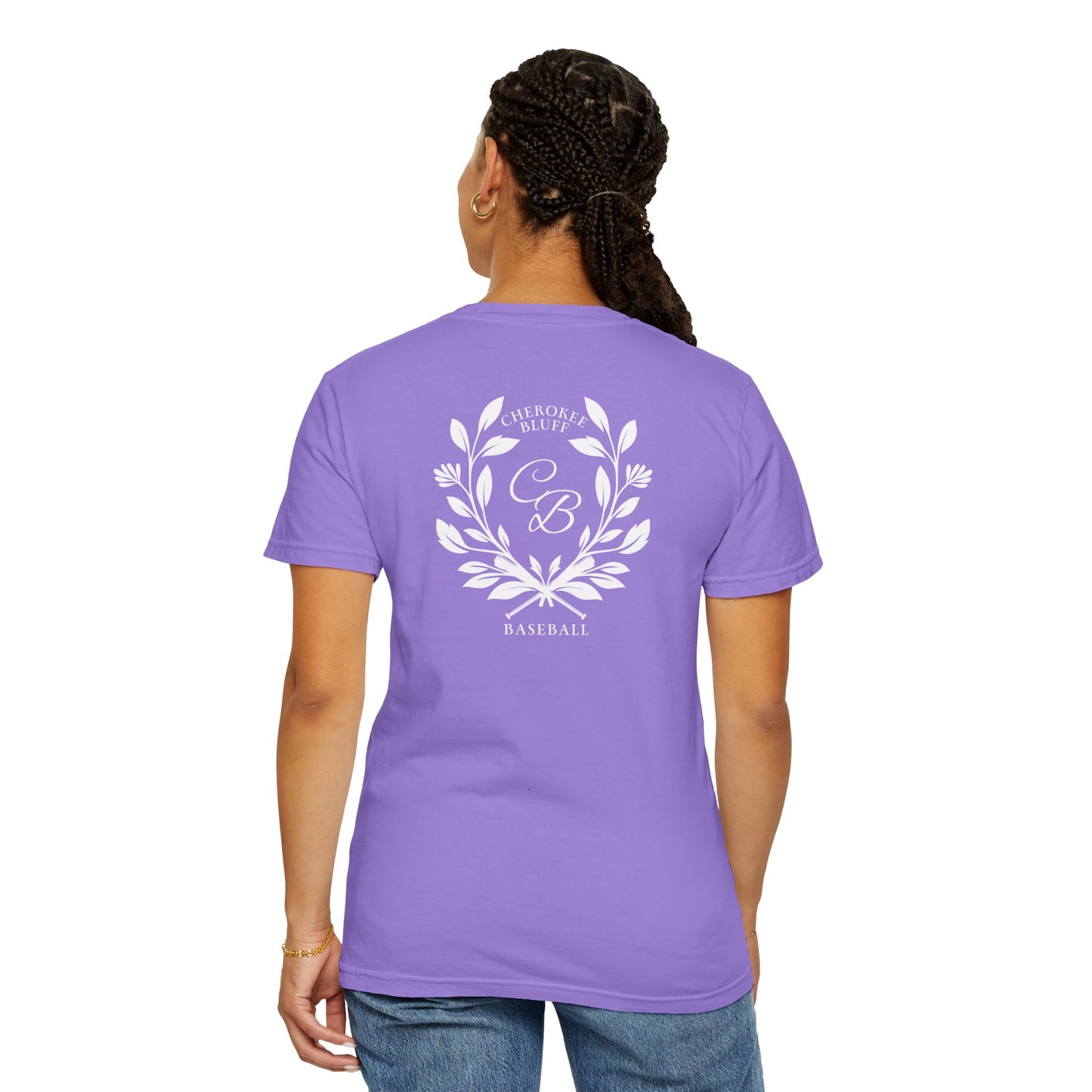Cherokee Bluff Baseball Wreath Adult Tee
