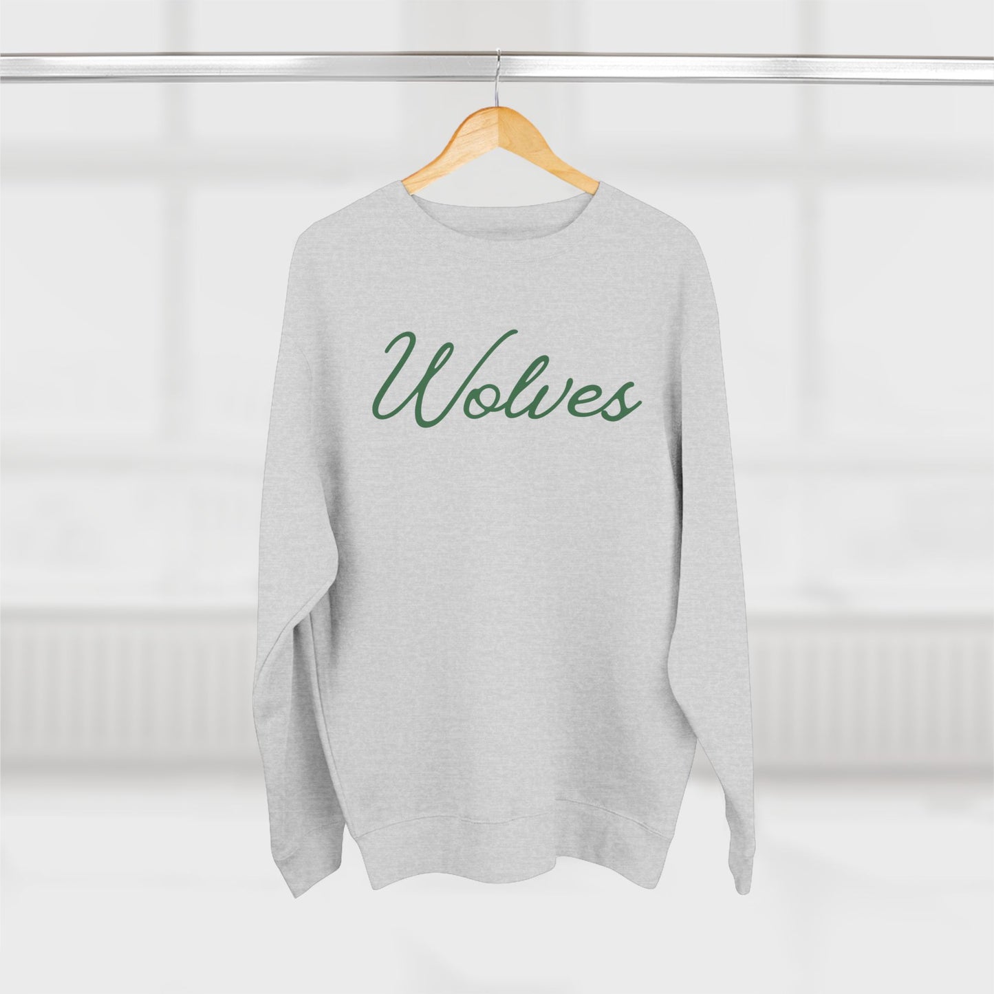 Wolves Script Crewneck Sweatshirt