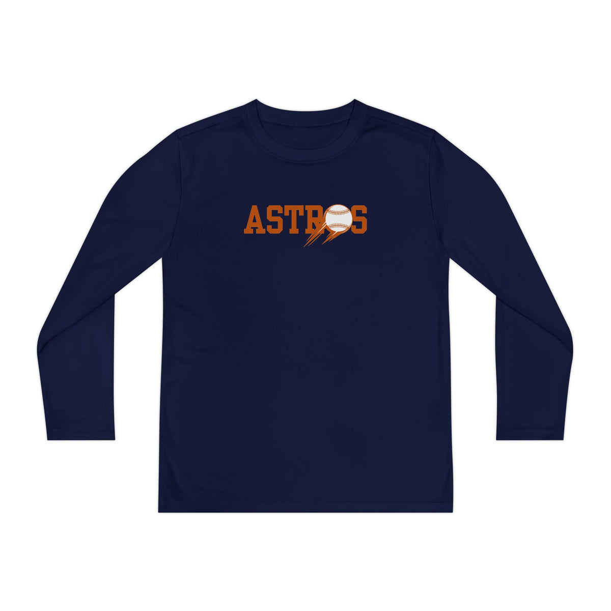 Astros Youth Long Sleeve Competitor Tee