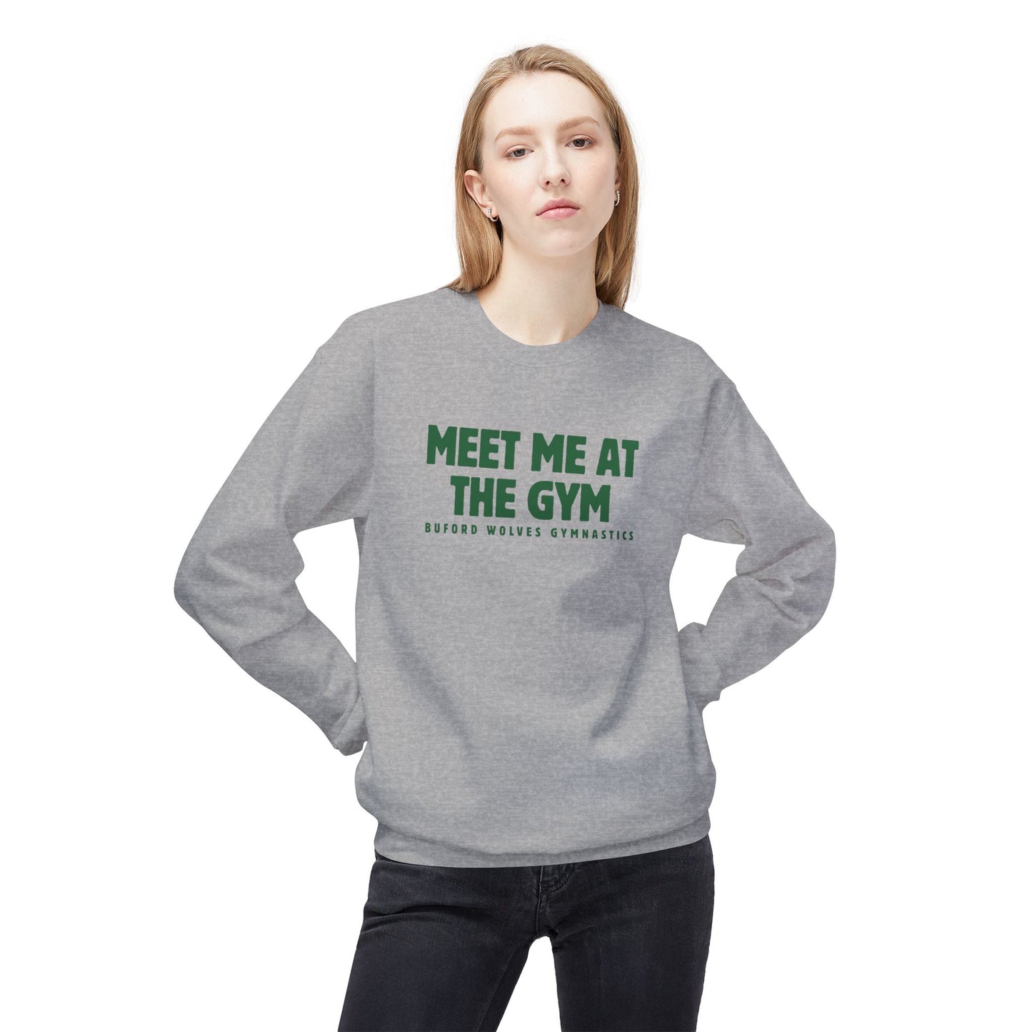Meet Me At The Gym Adult Crewneck Sweatshirt