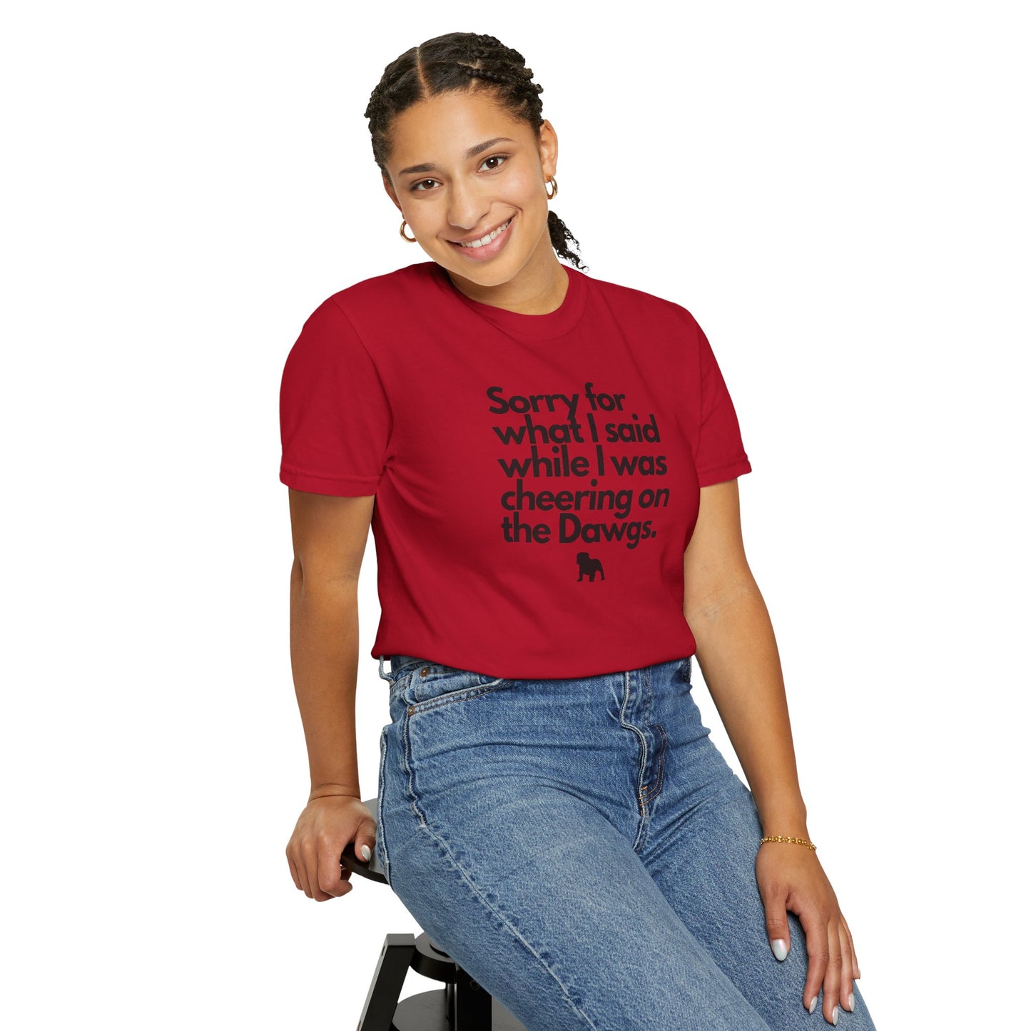 Sorry (Not Sorry) Dawgs Color Comfort Adult Tee