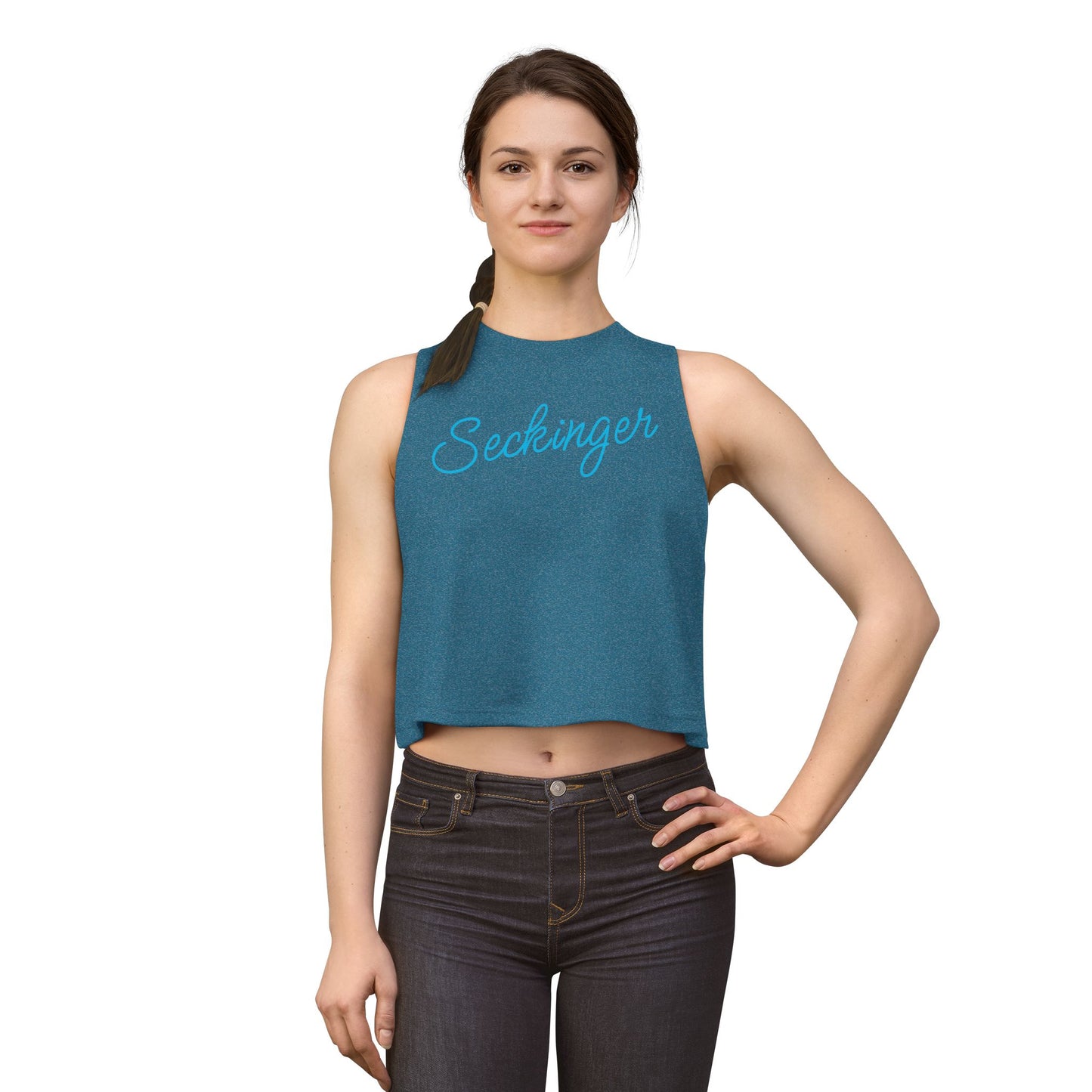 Seckinger Script Crop Top