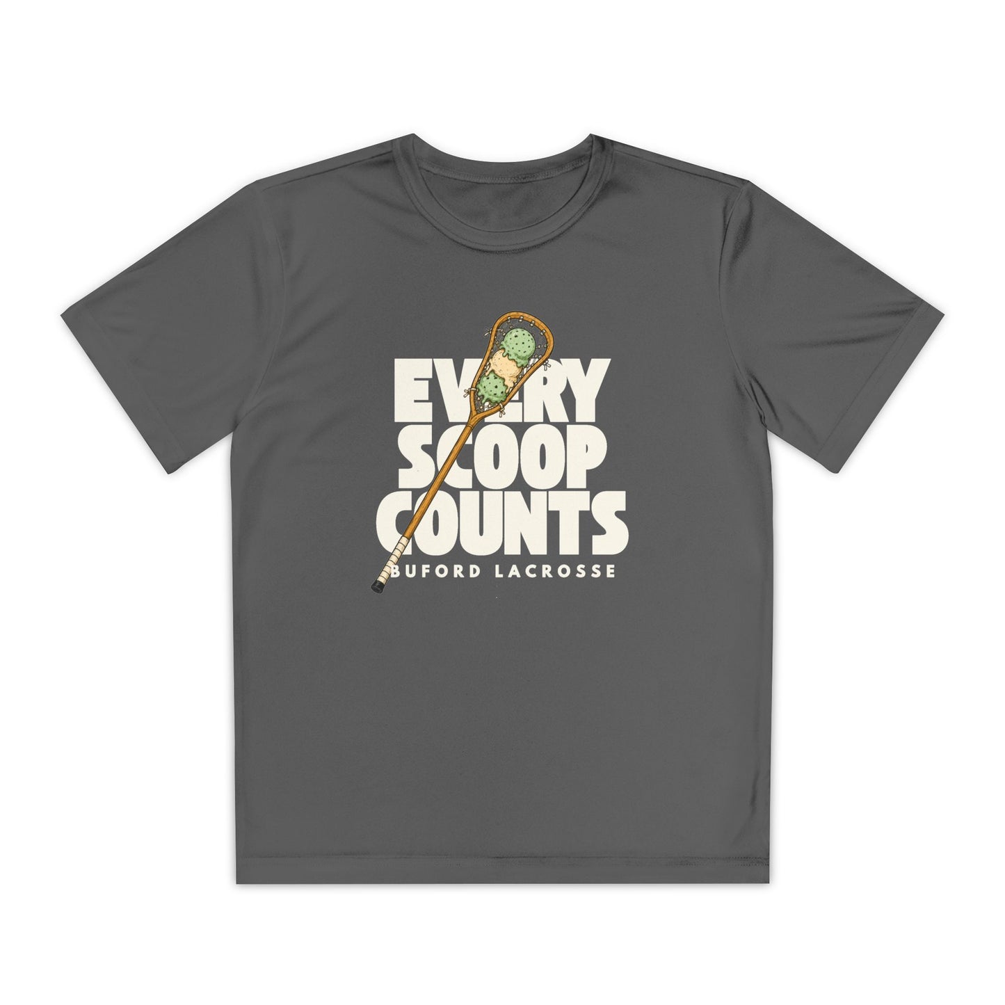 Every Scoop Counts Youth Sport Tek Tee