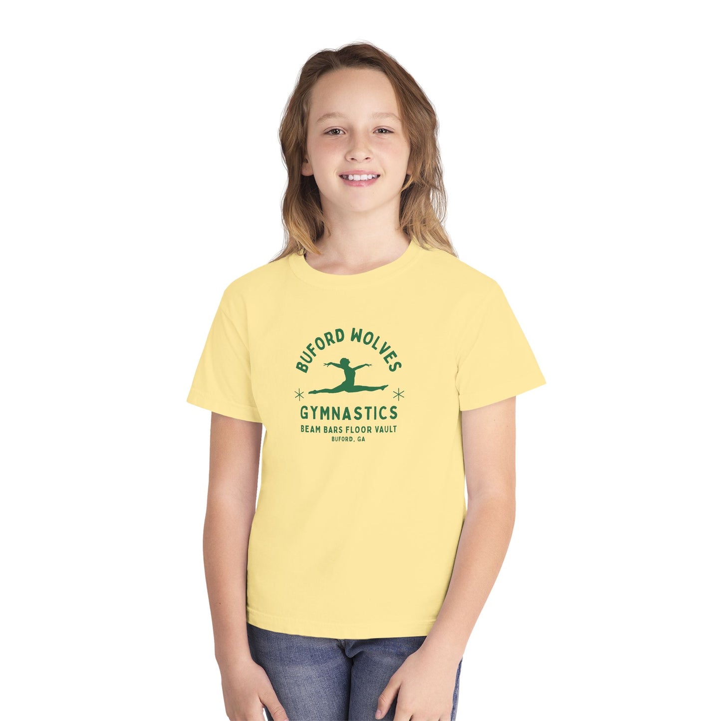 Buford Gymnastics Youth Comfort Colors Tee