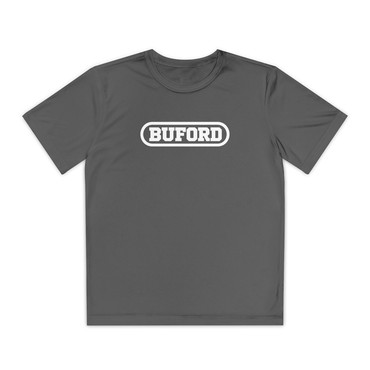 Buford Youth Tee — Retro Athletic Logo Kids Shirt
