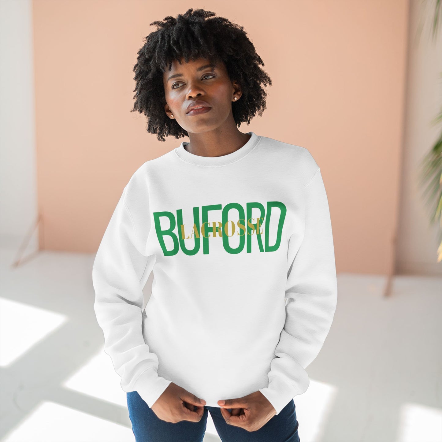 Buford Lacrosse Overlay Crewneck Sweatshirt